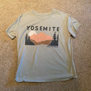 Yosemite pastel green t-shirt